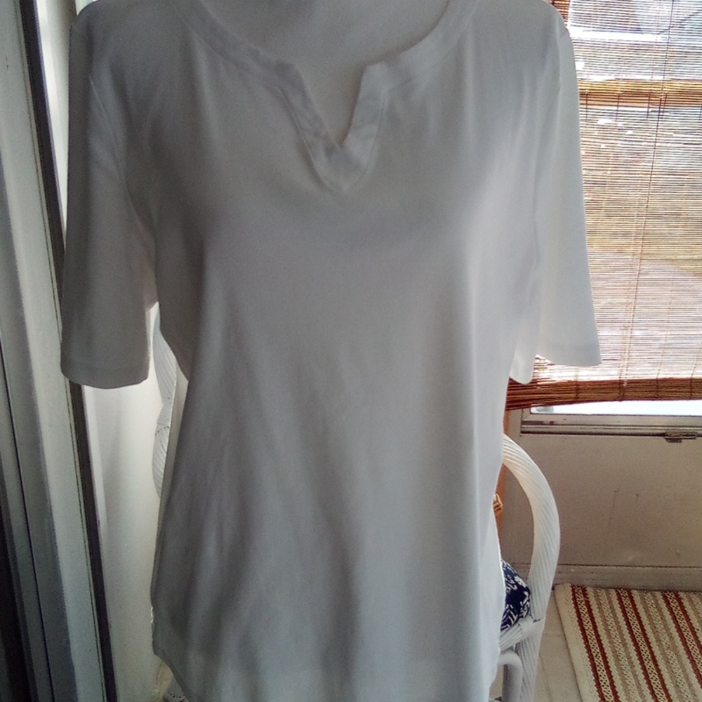 Talbot white T 100 percent cotton